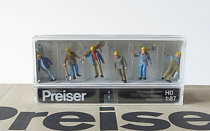 Preiser/プライザー 10033 HO 1/87 保線作業員