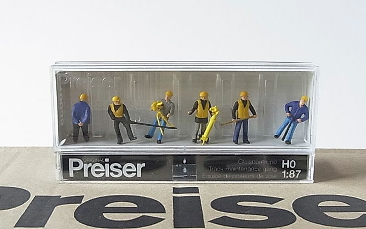 Preiser/プライザー 10035 HO 1/87 保線作業員