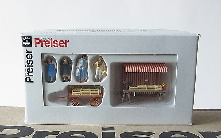 Preiser/プライザー 10053 HO 1/87 露店の八百屋さん