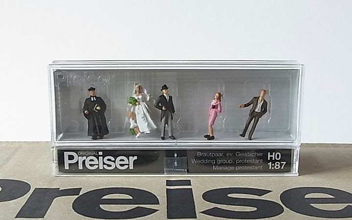 Preiser/プライザー 10057 HO 1/87 結婚式 プロテスタント