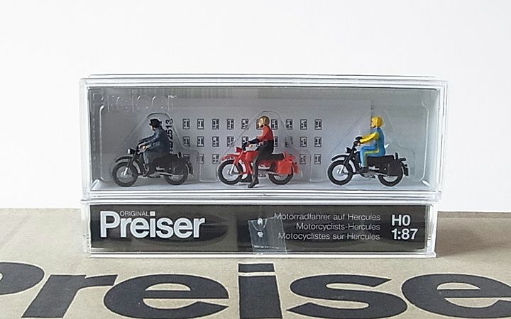 Preiser/プライザー 10081 HO 1/87 モーターサイクリスト