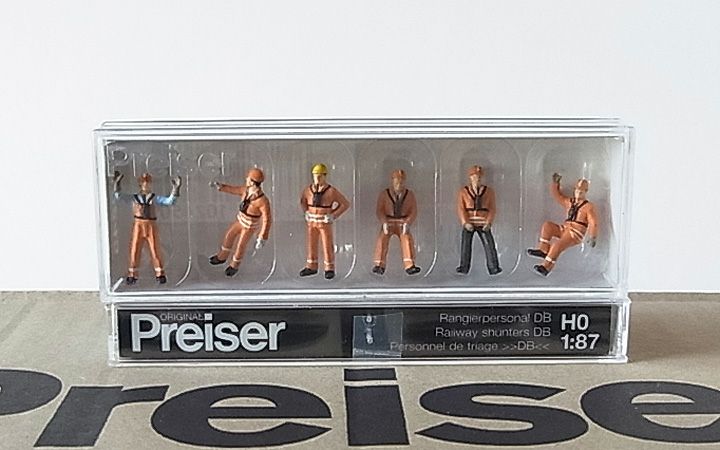 Preiser/プライザー 10245 HO 1/87 鉄道操車員 DB