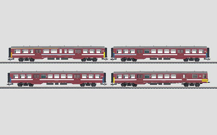 maerklin/メルクリン 43542 通勤客車4両セット SNCB/NMBS SerieM2
