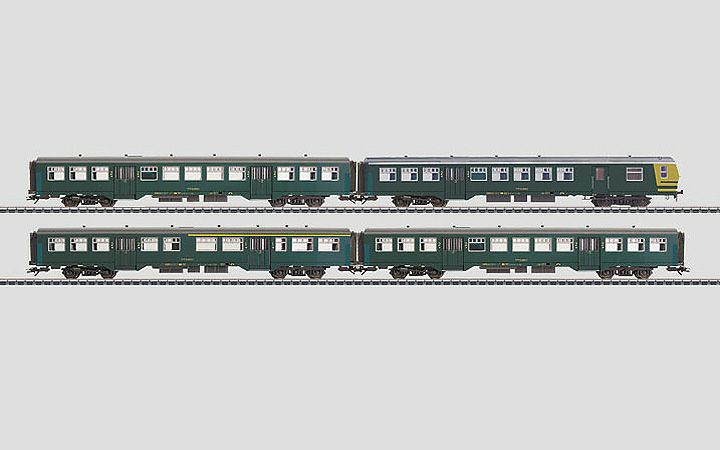 maerklin/メルクリン 43541 通勤客車4両セット SNCB/NMBS M2