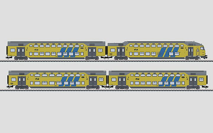 maerklin/メルクリン 43598 2階建客車4両セット NS DDM2/3-Bv DDM2/3-Abv DDM2/3-Bvk