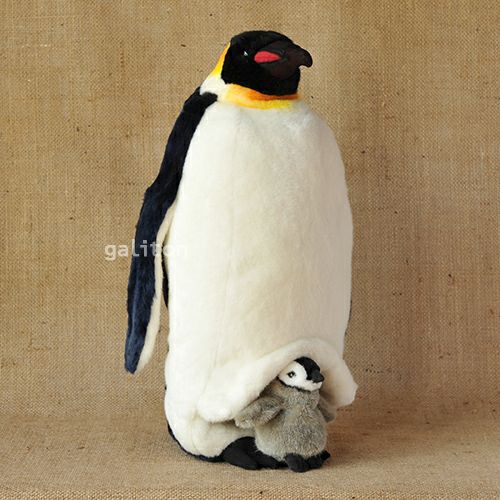 ケーセン Koesen ぬいぐるみ 皇帝ペンギンの親子 EMPEROR PENGUIN