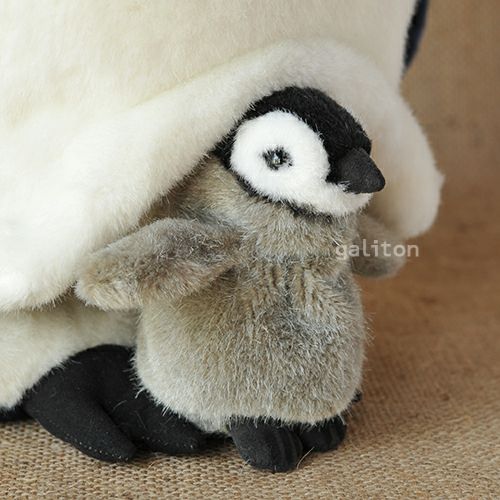 ケーセン Koesen ぬいぐるみ 皇帝ペンギンの親子 EMPEROR PENGUIN