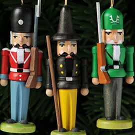 【xmas限定販売】《クリスマスオーナメント》 ミニくるみ割り 6体セット