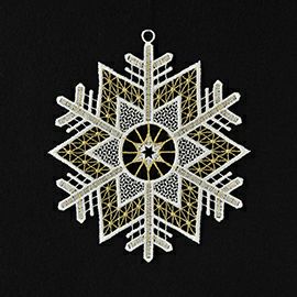 【xmas限定販売】 フェンスターレース クリスタル（小）ゴールド