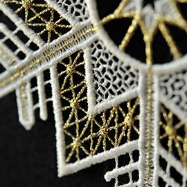 【xmas限定販売】 フェンスターレース クリスタル（小）ゴールド