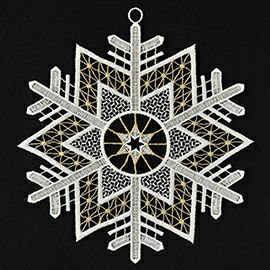 【xmas限定販売】 フェンスターレース クリスタル（大）ゴールド