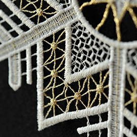 【xmas限定販売】 フェンスターレース クリスタル（大）ゴールド