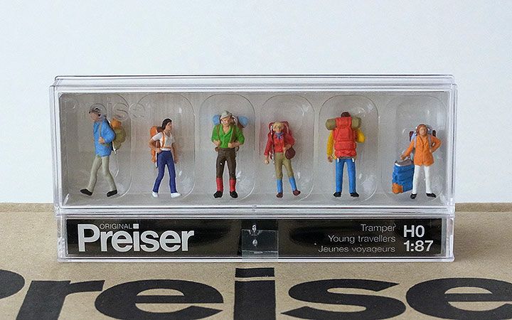 Preiser/プライザー 10113 HO 1/87 バックパッカー
