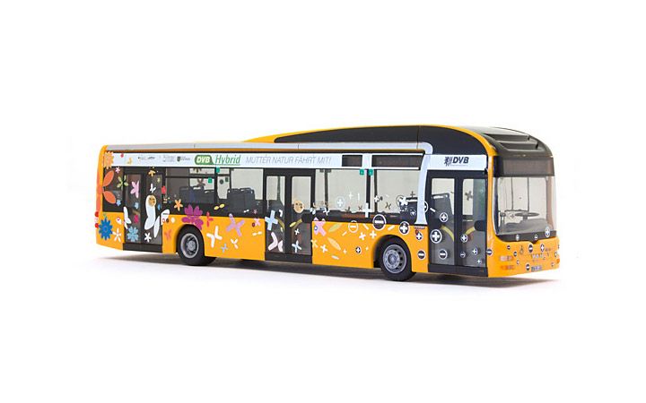 RIETZE AUTOMODELLE/リーツェ 67620 MAN Lion's City Hybrid Dresdner Verkehrsbetriebe AG