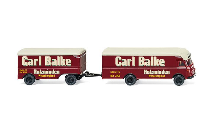 ヴィーキング Wiking 054002 Ackermann 家具運搬トラック＆トレーラー Carl Balke