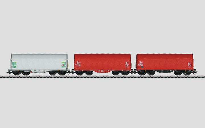 maerklin/メルクリン 47212 スライディングタープ貨車3両セット Shimmns tu718