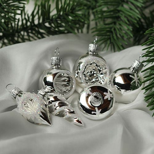 【xmas限定販売】 グラスオーナメント 6個セットB