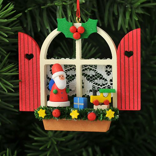 【xmas限定販売】《クリスマスオーナメント》 クリスティアンウルブリヒト Christian Ulbricht クリスマスの窓 サンタ