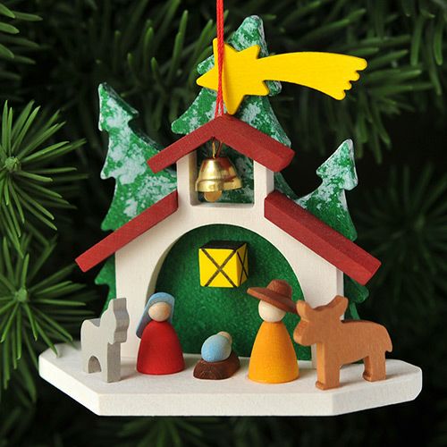 【xmas限定販売】《クリスマスオーナメント》 クリスティアンウルブリヒト Christian Ulbricht 聖家族と教会