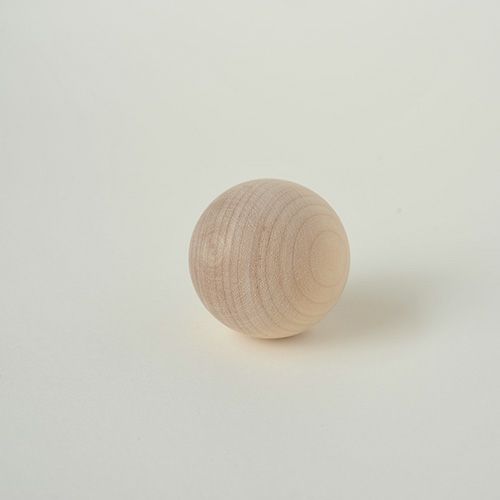 童具館 【積木パーツ】白木の球（φ45mm） 単品