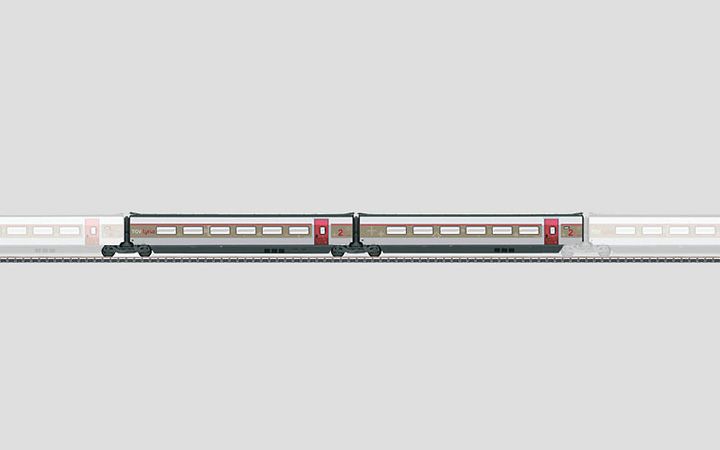 maerklin/メルクリン 43432 高速列車 TGV 客車2両セット2