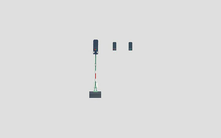 maerklin/メルクリン 76491 色灯式場内信号機 mfx