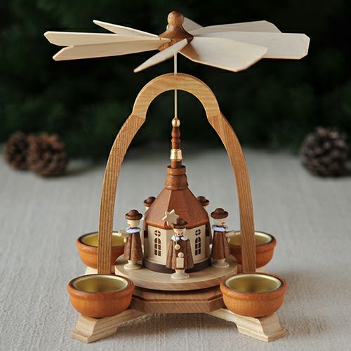 【xmas限定販売】 クリスマスピラミッド 教会と聖歌隊 085321T