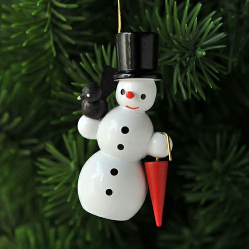 【xmas限定販売】《クリスマスオーナメント》 フュヒトナー Fuchtner 雪だるまと傘