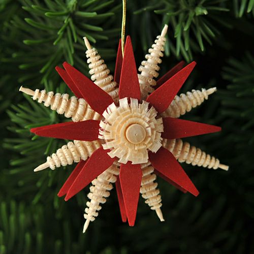 【xmas限定販売】《クリスマスオーナメント》 ダブルスター 赤