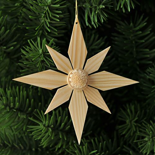 【xmas限定販売】《クリスマスオーナメント》 ウッドチップスターD 単品 199338 11.5cm