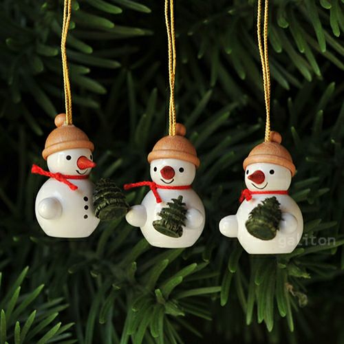 【xmas限定販売】《クリスマスオーナメント》 ミニ雪だるまトリオ ツリー