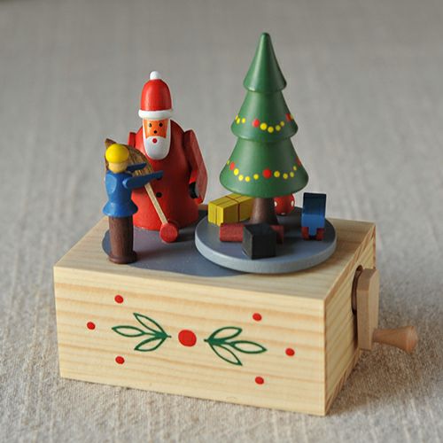 【xmas限定販売】 ヴォルフガングヴェルナー Wolfgang Werner 手回しオルゴール サンタ