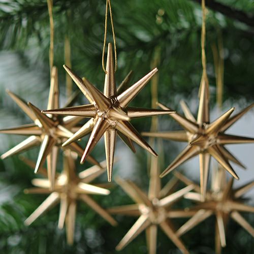 【xmas限定販売】《クリスマスオーナメント》 アルビンプライスラー Albin Preissler 金の星（ベツレヘムの星）・小（6個セット）