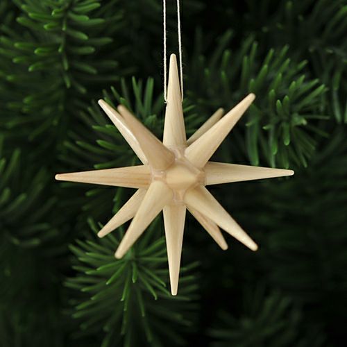 【xmas限定販売】《クリスマスオーナメント》 アルビンプライスラー Albin Preissler ナチュラルカラーの星・小