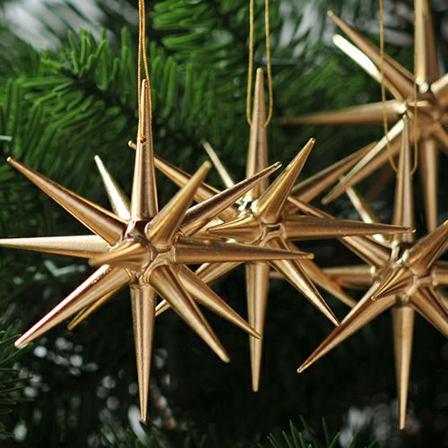 【xmas限定販売】《クリスマスオーナメント》 アルビンプライスラー Albin Preissler 金の星（ベツレヘムの星）・大（4個セット）