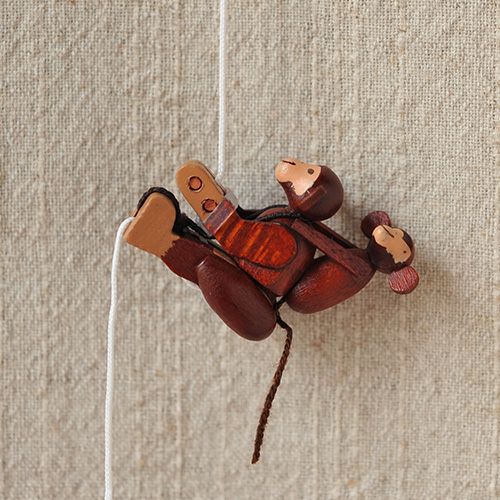 のぼり人形 さるの親子