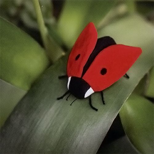 ケーセン Koesen ぬいぐるみ フタモンテントウ（てんとうむし）