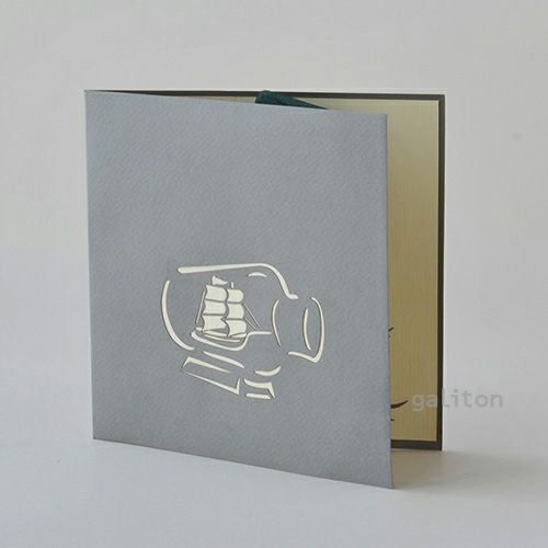 飛び出すカード ボトルシップ