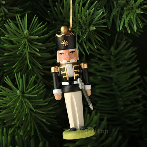 【xmas限定販売】《クリスマスオーナメント》 ミニくるみ割り 王様 黒