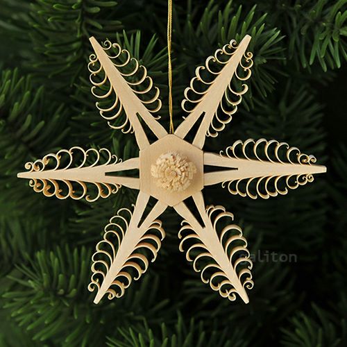 【xmas限定販売】《クリスマスオーナメント》 削り木の星D 199071