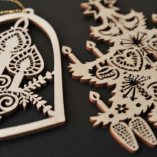 【xmas限定販売】《クリスマスオーナメント》 WRオーナメント2枚組(ツリー・ベル）