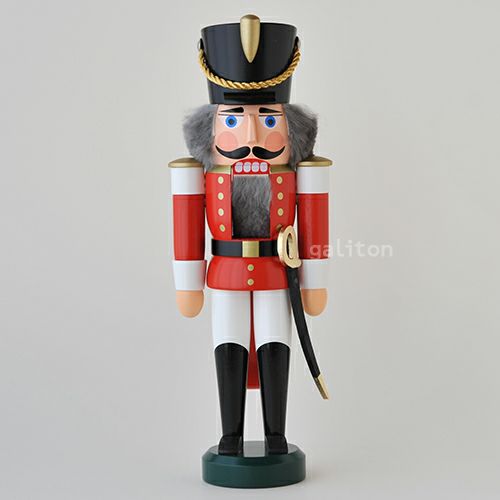 くるみ割り人形 ザイフェナーフォルクスクンスト Seiffener Volkskunst 軽騎兵(小) 赤 113021