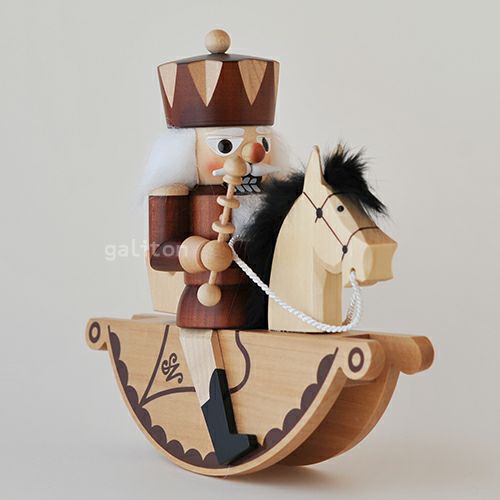 くるみ割り人形 クリスティアンウルブリヒト Christian Ulbricht 馬に乗る王様 ナチュラル 32403