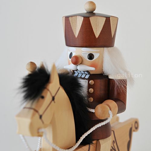 くるみ割り人形 クリスティアンウルブリヒト Christian Ulbricht 馬に乗る王様 ナチュラル 32403