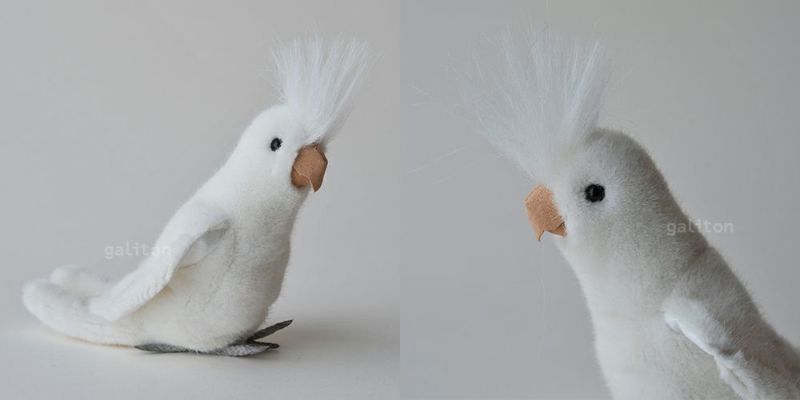 ケーセン Koesen ぬいぐるみ オカメインコ 白