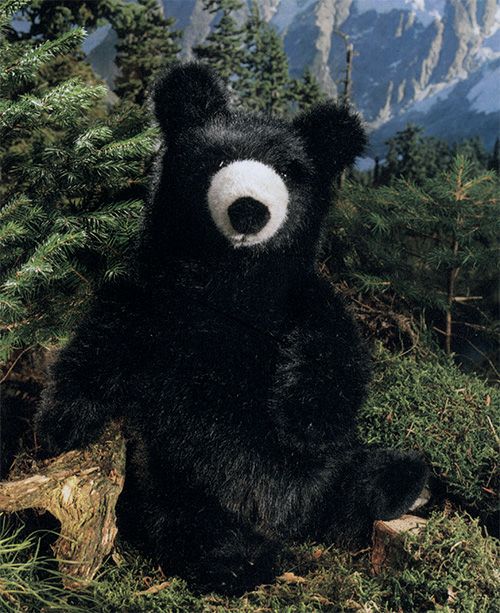 ケーセン Koesen ぬいぐるみ ソフトブラックベア(小)