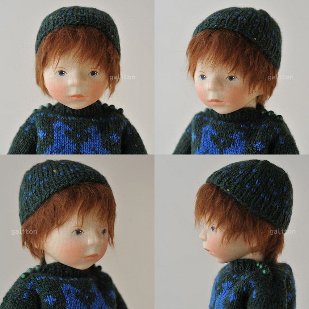 Elisabeth Pongratz ポングラッツ人形 オールウッド H208 緑セーター緑ズボン