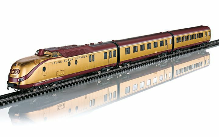 maerklin/メルクリン 37603 ディーゼル機関車 DB BR VT11.5 TEE 24Kメッキ 7両セット