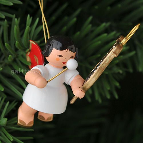 【xmas限定販売】《クリスマスオーナメント》 ウーリッヒ Uhlig 赤い羽根の天使 ベルリラ