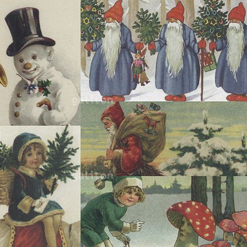 【xmas限定販売】 クリスマスポストカード5枚組E